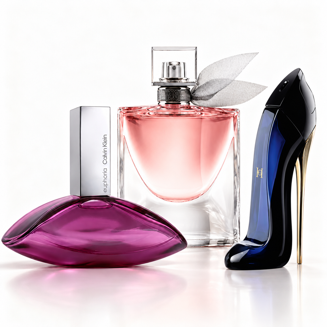 Zestaw 3 perfum damskich — Euphoria, La Vie Est Belle i Good Girl